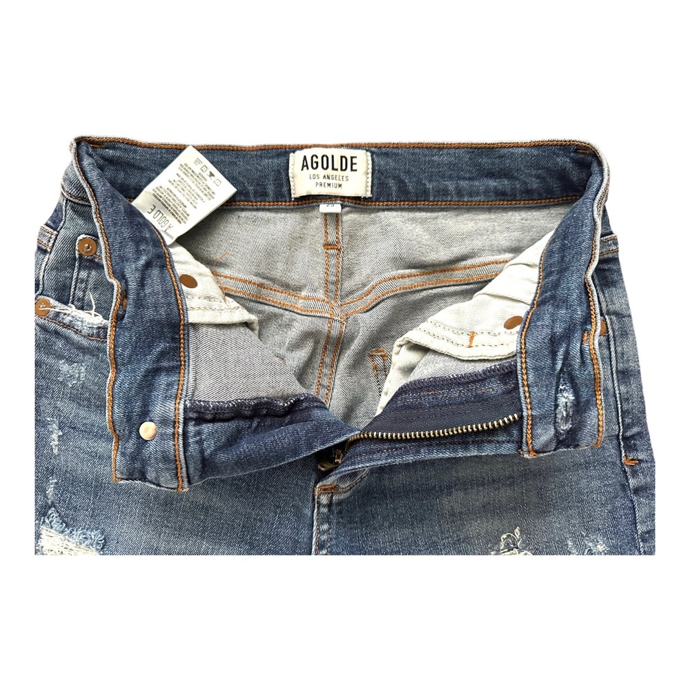 AGOLDE Sophie Distressed High Rise Skinny Jeans Style #A018-843 Size 25